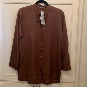 Humanoid silk & cotton blouse